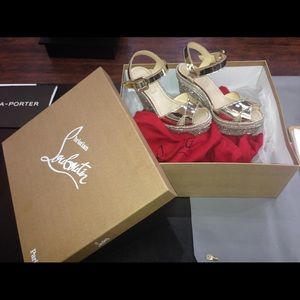 CHRISTIAN LOUBOUTIN ALMERÍA 120 LEATHER ESPRADILLE